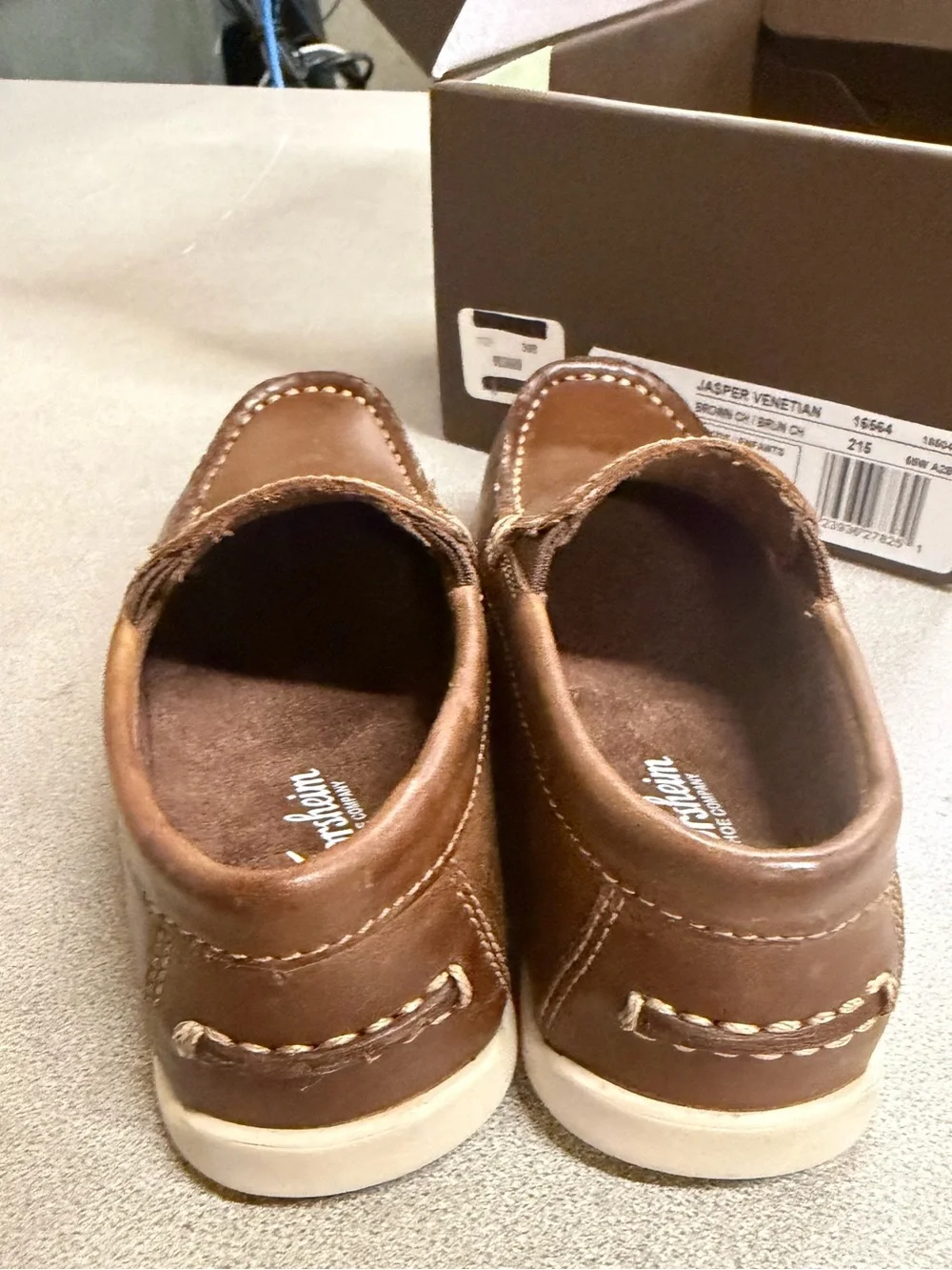Boys Slip-On Leather Loafer - Brown